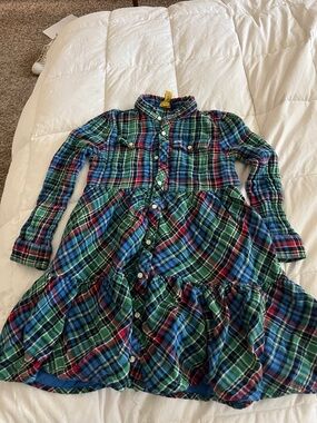 Polo Ralph Lauren Green & Blue Plaid Button-Up Shirt (6X)